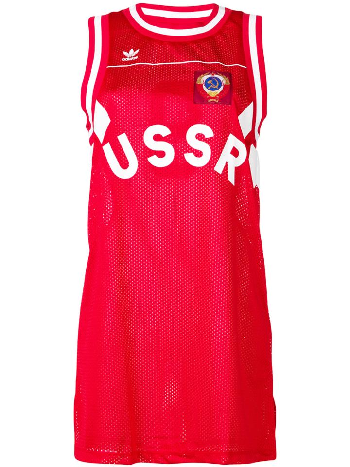 Adidas Adidas Originals Russia Tank Dress - Red