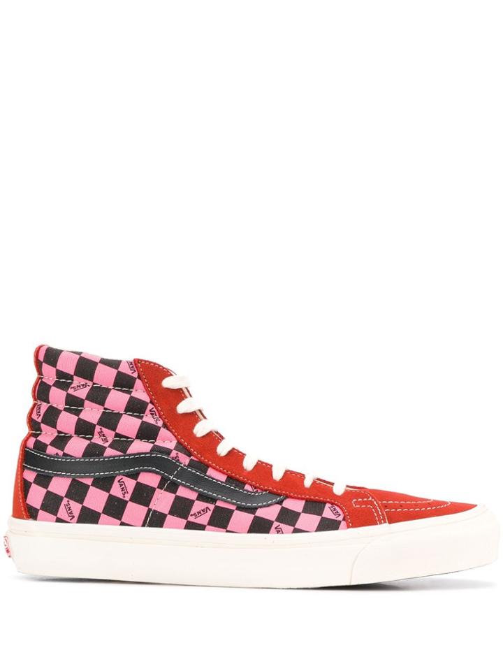 Vans Bossa Nova High Top Sneakers - Red
