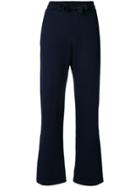 Moncler Flared Tailored Trousers - Blue