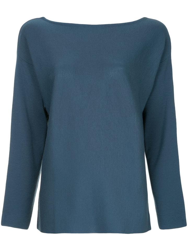 Des Prés Long-sleeve Fitted Sweater - Green