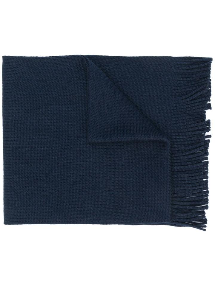 Boss Hugo Boss Fringed Hem Scarf - Blue