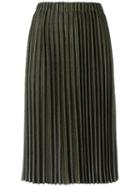 Gig - Midi Knitted Skirt - Women - Polyester/viscose - P, Green, Polyester/viscose