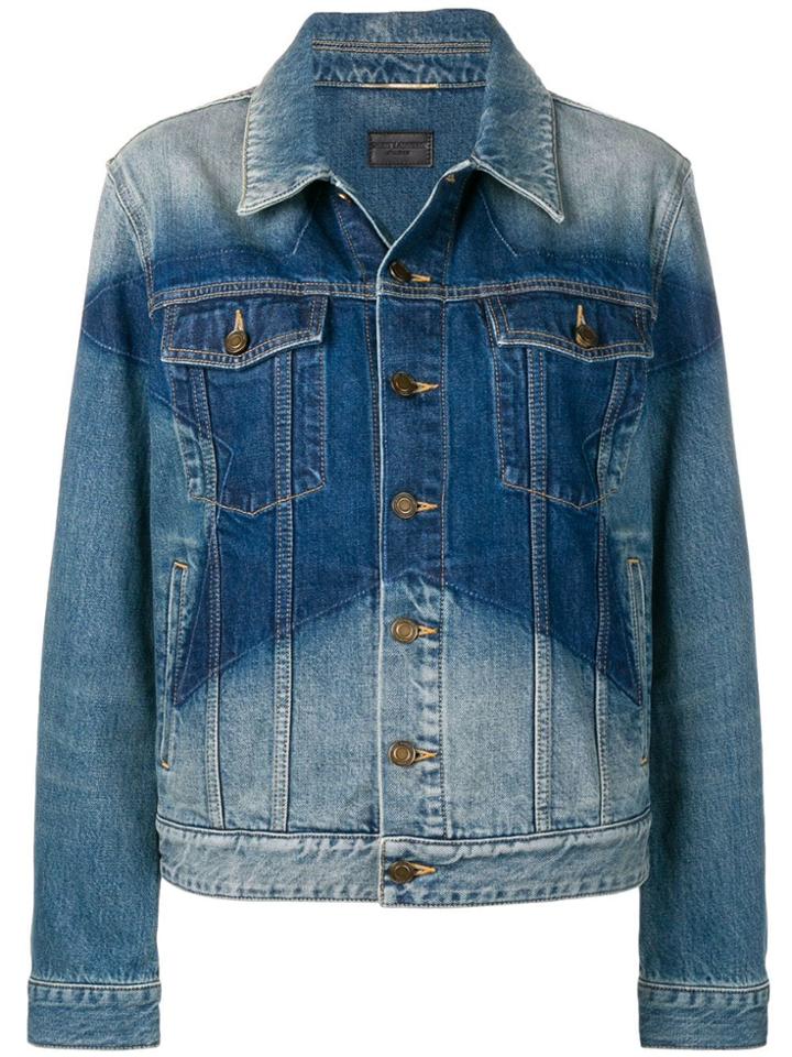 Saint Laurent Faded Star Jacket - Blue