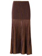 Gig - Ribbed Knit Skirt - Women - Polyimide - P, Yellow/orange, Polyimide