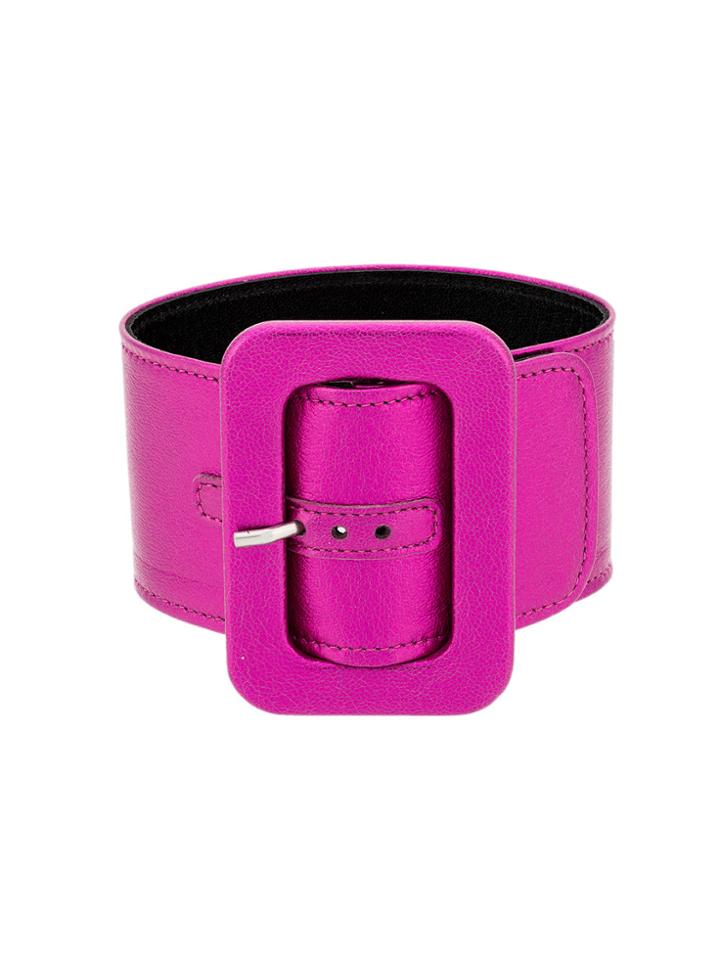 Attico Buckle Anklet - Pink & Purple