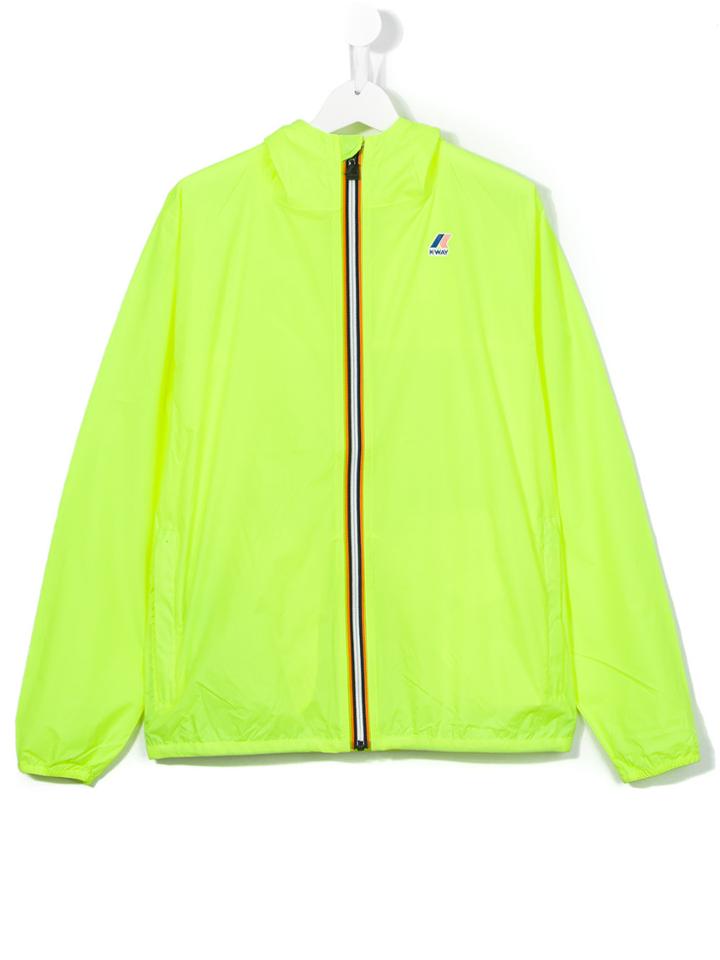 K Way Kids Fluorescent Jacket - Yellow & Orange