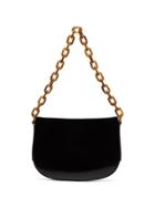 By Far Black Pelle Chunky Chain Leather Shoulder Bag