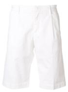 Entre Amis Creased Bermuda Shorts - White