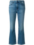 T By Alexander Wang Cropped Flared Jeans - Blue
