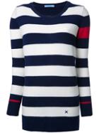 Guild Prime Striped Jumper, Women's, Size: 3, Blue, Lambs Wool