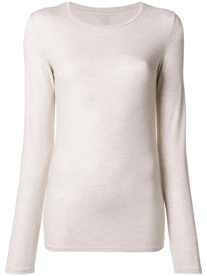 Majestic Filatures Lamé Long Sleeve Top - Neutrals