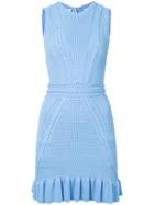 Rebecca Vallance Majorca Pointelle Knit Dress - Blue