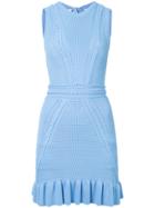 Rebecca Vallance Majorca Pointelle Knit Dress - Blue