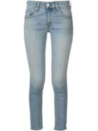 Rag & Bone /jean Hanover Lightly Distressed Skinny Jeans, Women's, Size: 26, Blue, Cotton/polyurethane