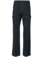 Helmut Lang Pre-owned 1999 High Rise Cargo Trousers - Blue