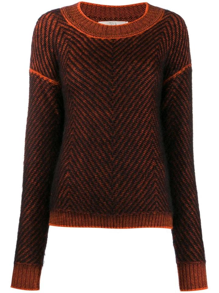 Tela Zigzag Pattern Jumper - Black