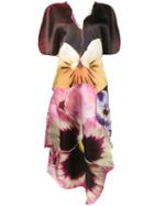 Christopher Kane Floral Print Asymmetric Dress, Women's, Size: 44, Silk