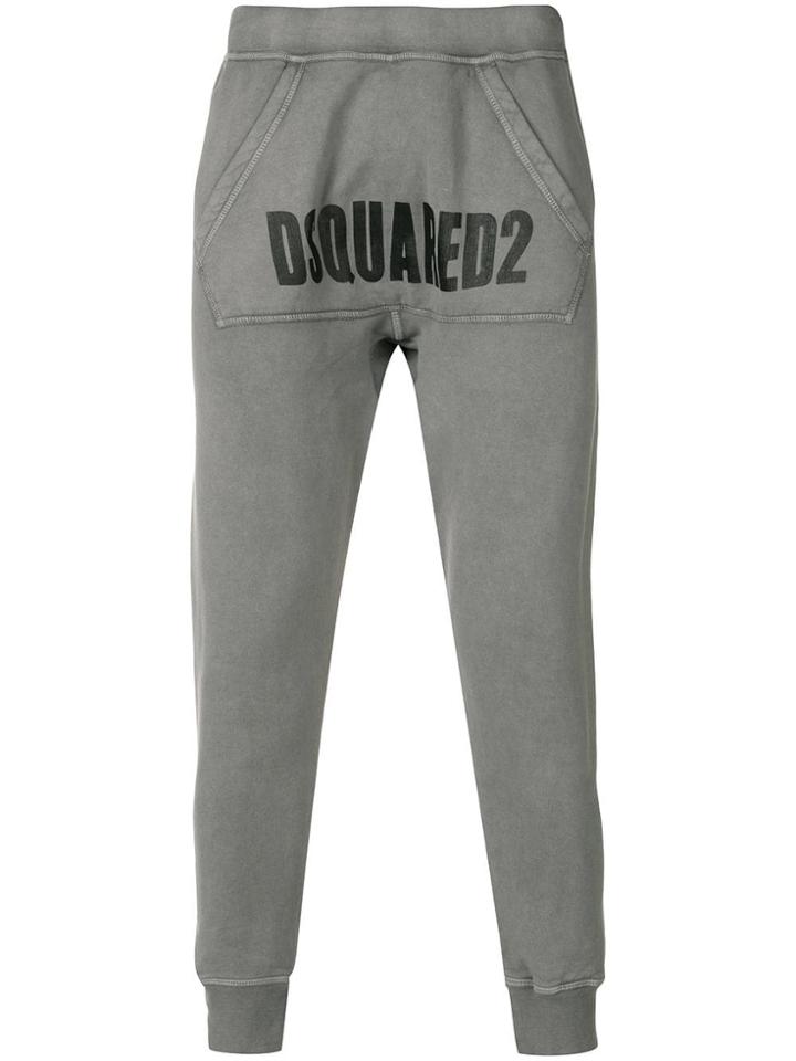 Dsquared2 Logo Panel Track Pants - Grey