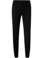 Red Valentino Cigarette Trousers, Women's, Size: 38, Black, Virgin Wool/spandex/elastane