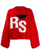 Raf Simons Logo Embroidered Sweater