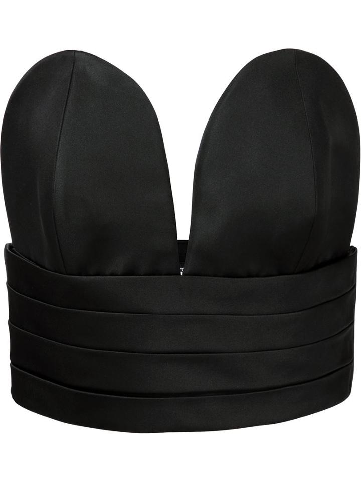 Jeremy Scott Pleated Bralette Top