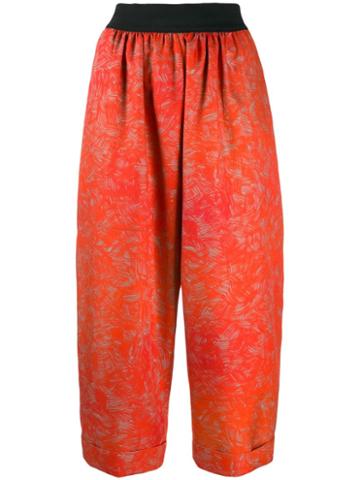 Rohka Cropped Length Trousers - Orange