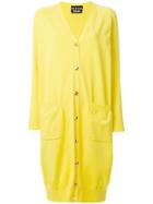 Boutique Moschino Long Oversized Cardigan - Yellow & Orange