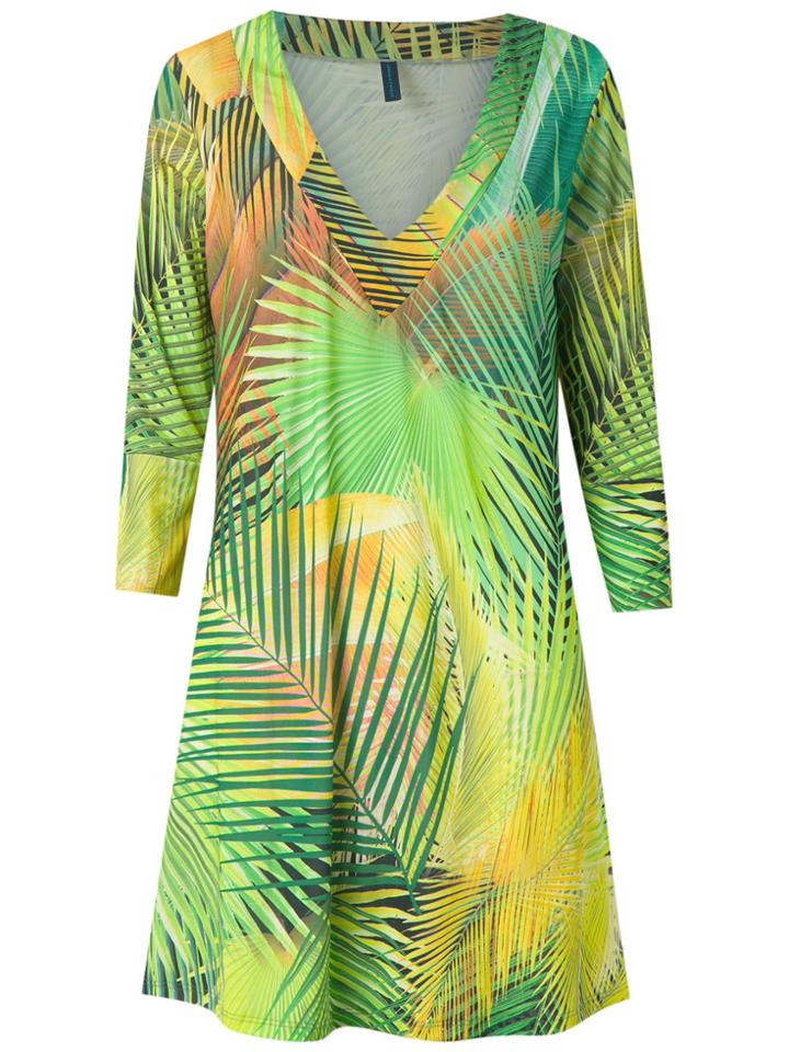 Lygia & Nanny Tropical Print Tunic - Yellow & Orange