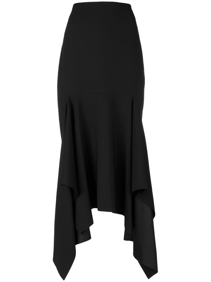 Solace - Theon Ruffle Skirt - Women - Polyester - 10, Black, Polyester