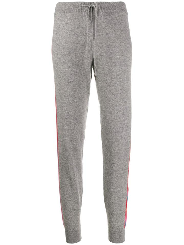 Chinti & Parker Side Stripe Knit Joggers - Grey