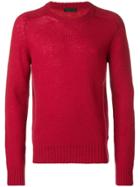 Prada Crew Neck Sweater - Red