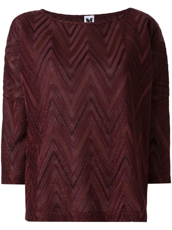 M Missoni Zigzag Lurex Jumper - Purple