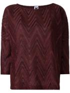 M Missoni Zigzag Lurex Jumper - Purple