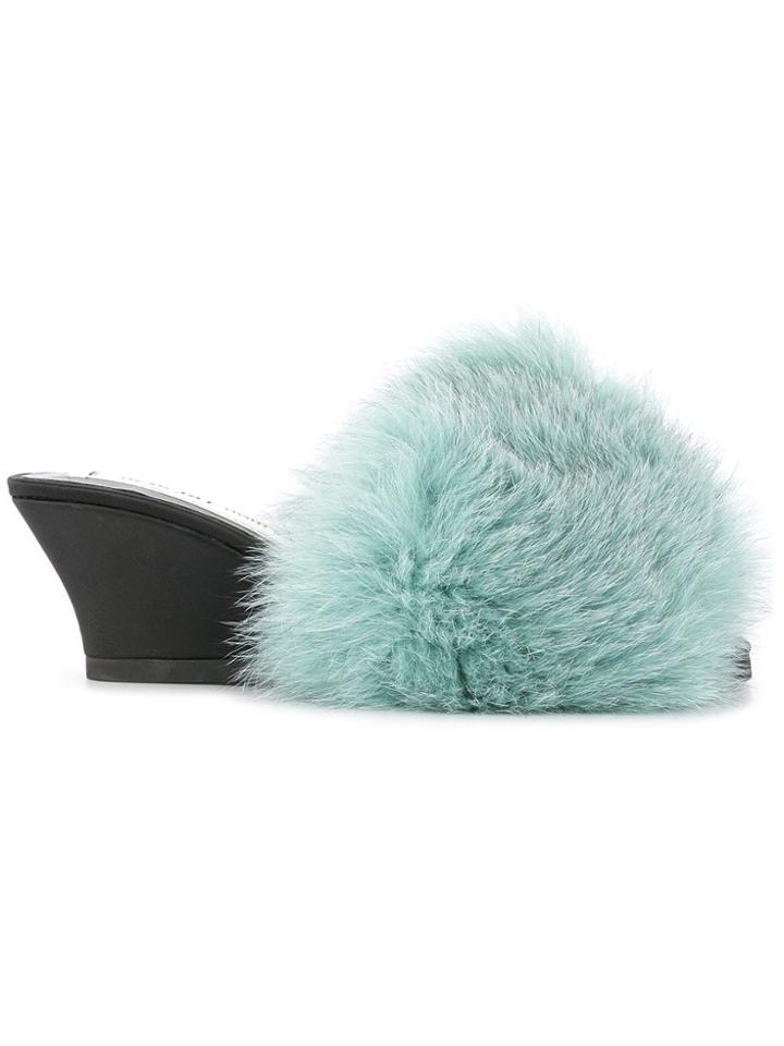 Tu Es Mon Trésor Fur Mules - Green