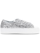 Chiara Ferragni Glitter Low-top Sneakers - Grey