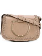 Medium Sabine Shoulder Bag - Women - Calf Leather - One Size, Nude/neutrals, Calf Leather, Salvatore Ferragamo