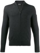 Ea7 Emporio Armani Zip Front Cardigan - Grey