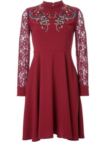 Murral Lace Sleeve Flared Dress