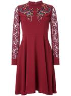 Murral Lace Sleeve Flared Dress