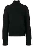 Moncler High Neck Zip Jumper - Black