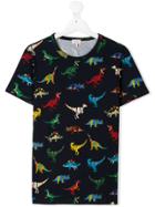 Paul Smith Junior Teen Dino Printed T-shirt - Blue