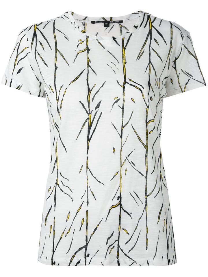 Proenza Schouler Printed T-shirt, Women's, Size: Small, White, Cotton
