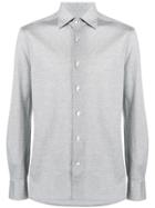 Kiton Long-sleeve Fitted Shirt - Grey