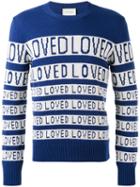 Gucci - Loved Jacquard Sweater - Men - Wool - S, Blue, Wool