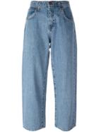 Current/elliott Wide-leg Classic Jeans, Women's, Size: 30, Blue, Cotton/lyocell