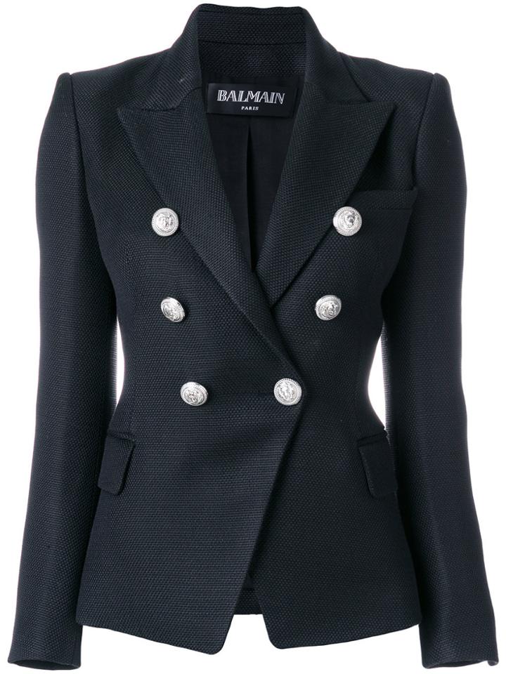 Balmain Doppelreihiger Blazer - Black