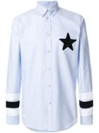 Givenchy Star Applique Shirt - Blue