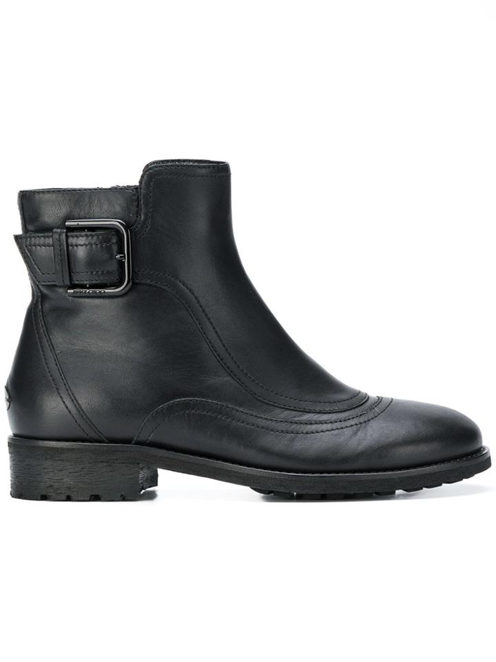 Jimmy Choo Brylee Flat Ankle Boots - Black