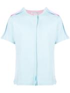 Comme Des Garçons Shirt Colour Block Exposed Hem T-shirt - Blue