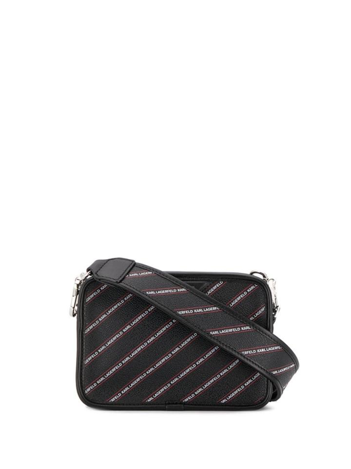 Karl Lagerfeld Logo Cross Body Bag - Black